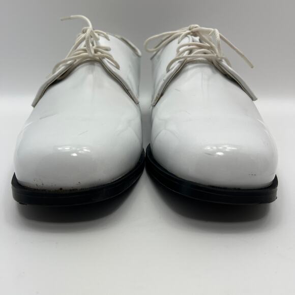 Frederico Leone Genoa White Upper Plain Toe Derby Mens 9.5M Dress Shoes - Picture 2 of 9